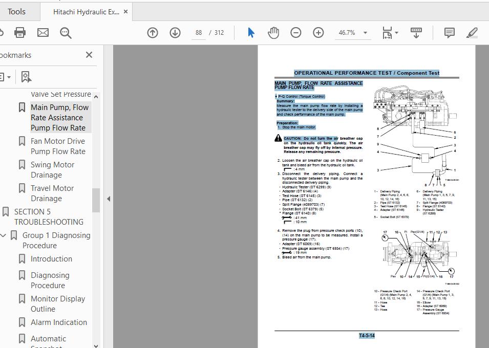 Hitachi Hydraulic Excavator EX8000E 6 Technical Manual TT18W E 00 2