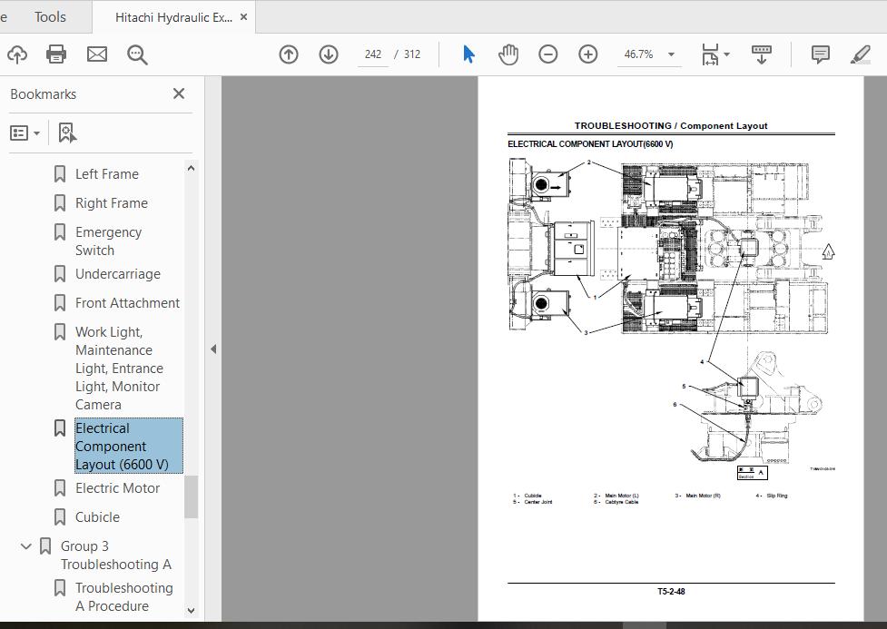 Hitachi Hydraulic Excavator EX8000E 6 Technical Manual TT18W E 00 4
