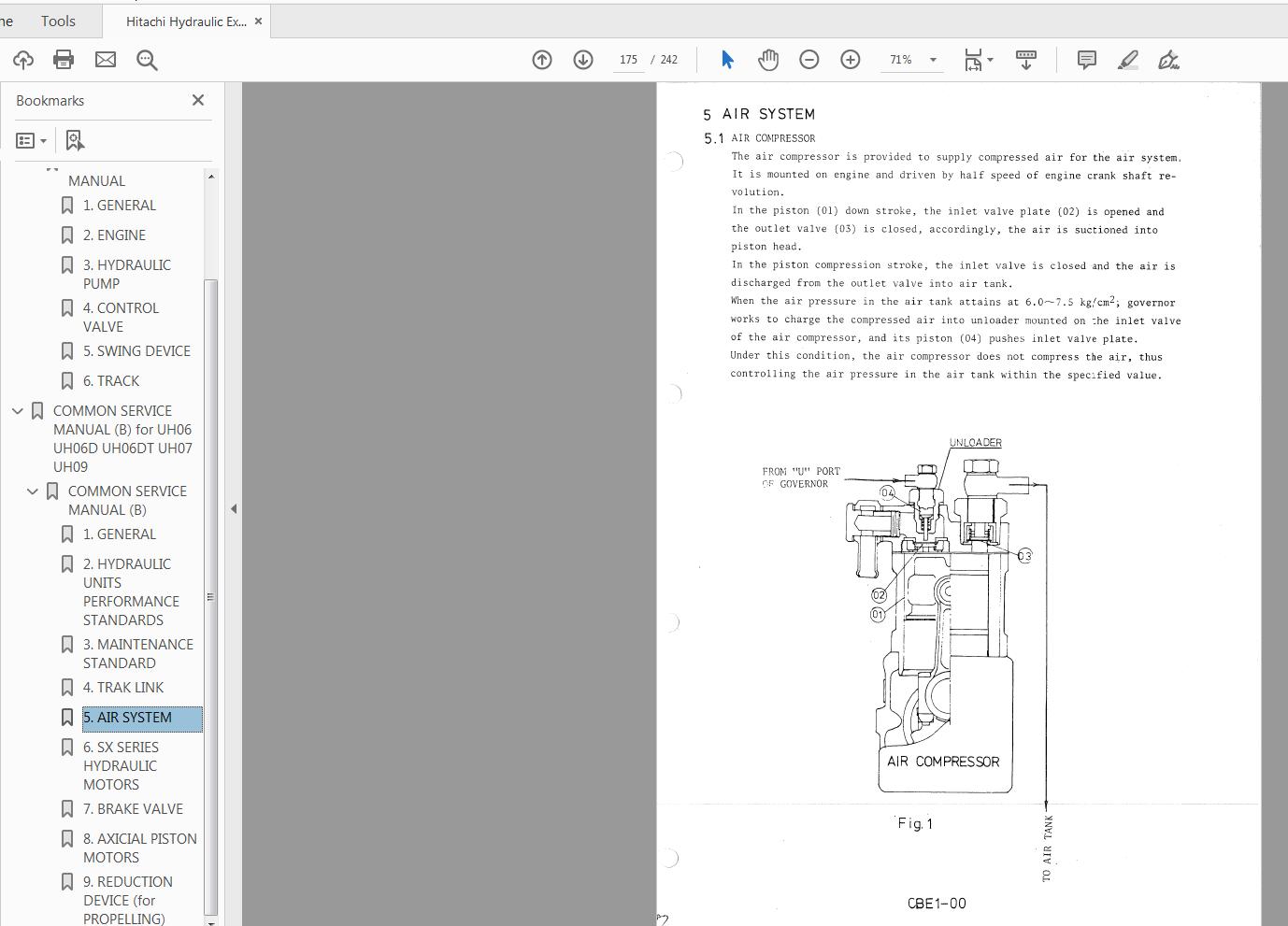 Hitachi Hydraulic Excavator UH07 Service Manual KM000 BH 3