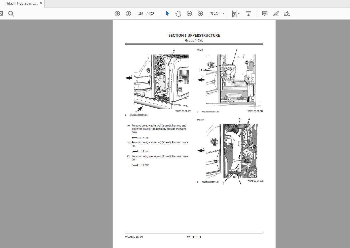 Hitachi Hydraulic Excavator ZX135US 6 Technical Workshop Manual Circuit Diagram 6