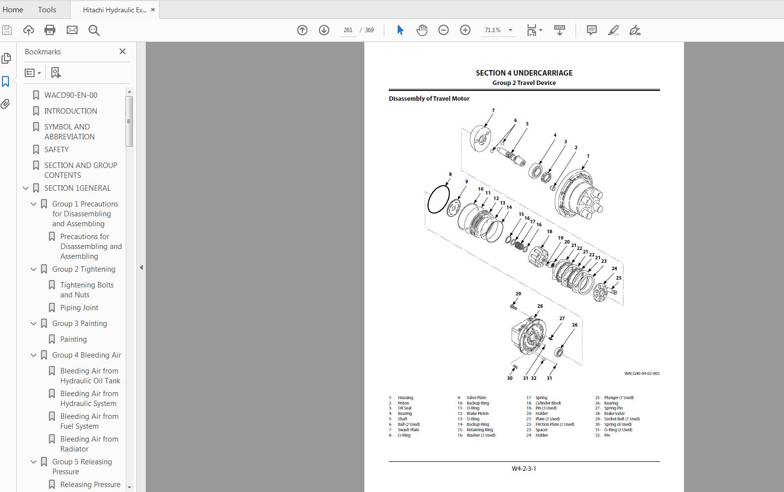 Hitachi Hydraulic Excavator ZX20U 5A Technical Workshop Manual Circuit Diagram 2