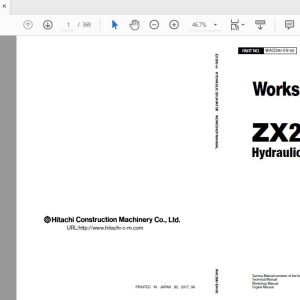 Hitachi Hydraulic Excavator ZX20U 5A WACD90 EN 00 Workshop Manual 1