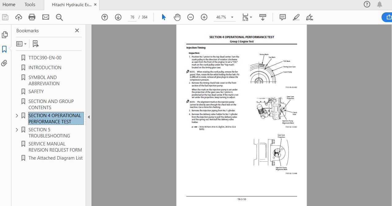 Hitachi Hydraulic Excavator ZX210LCN G TTDC390 EN 00 Technical ManualTroubleshooting 3