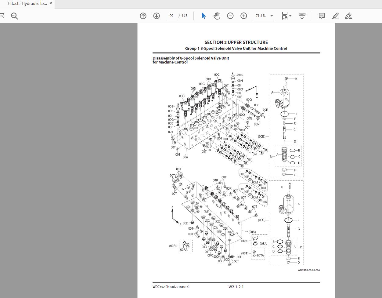 Hitachi Hydraulic Excavator ZX210X 210LCX 6 Technical Workshop Manual Circuit Diagram 5
