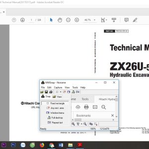 Hitachi Hydraulic Excavator ZX26U 5A TACC50 EN 00 Technical Manual20170317 1