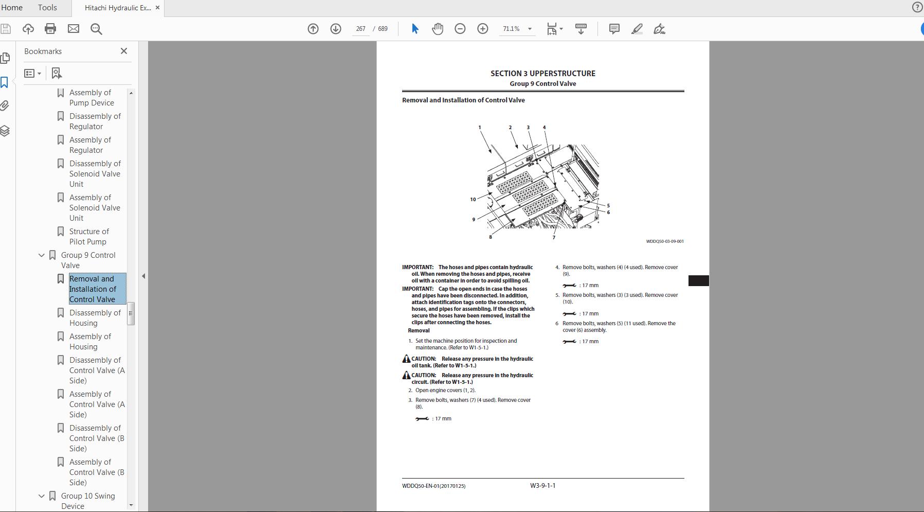 Hitachi Hydraulic Excavator ZX350LC 350LCN 6 Technical Workshop Manual Circuit Diagram 6