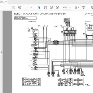 Hitachi Hydraulic Excavator ZX35U 5A TADCJ0 EN 00 Electrical Circuit Diagram 1