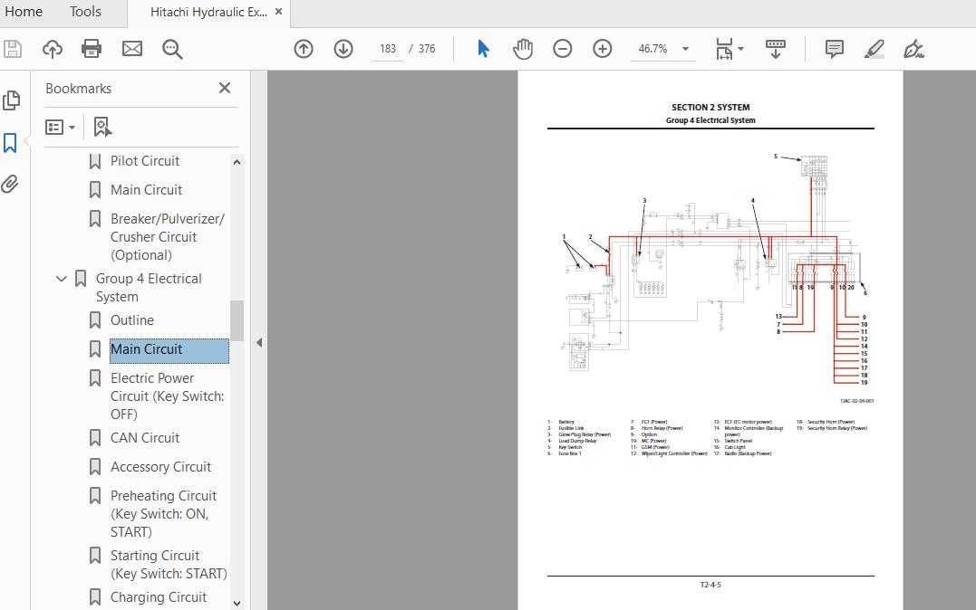 Hitachi Hydraulic Excavator ZX470LC 5G TOJAC91 EN 00 Technical Manual OP 3