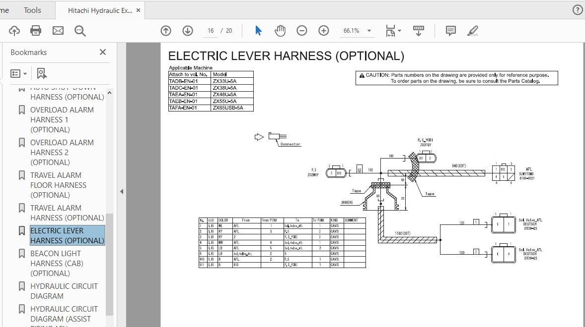 Hitachi Hydraulic Excavator ZX48U 55U 5A TAEB EN 01 Circuit Diagram20180618 4