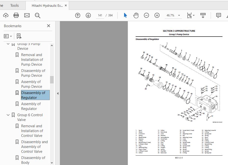 Hitachi Hydraulic Excavator ZX65USB WAFA EN 00 Workshop Manual 3