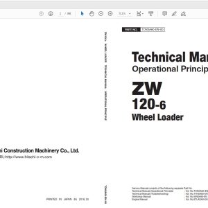 Hitachi Wheel Loader ZW 120 6 Technical Workshop Manual Circuit Diagram 1