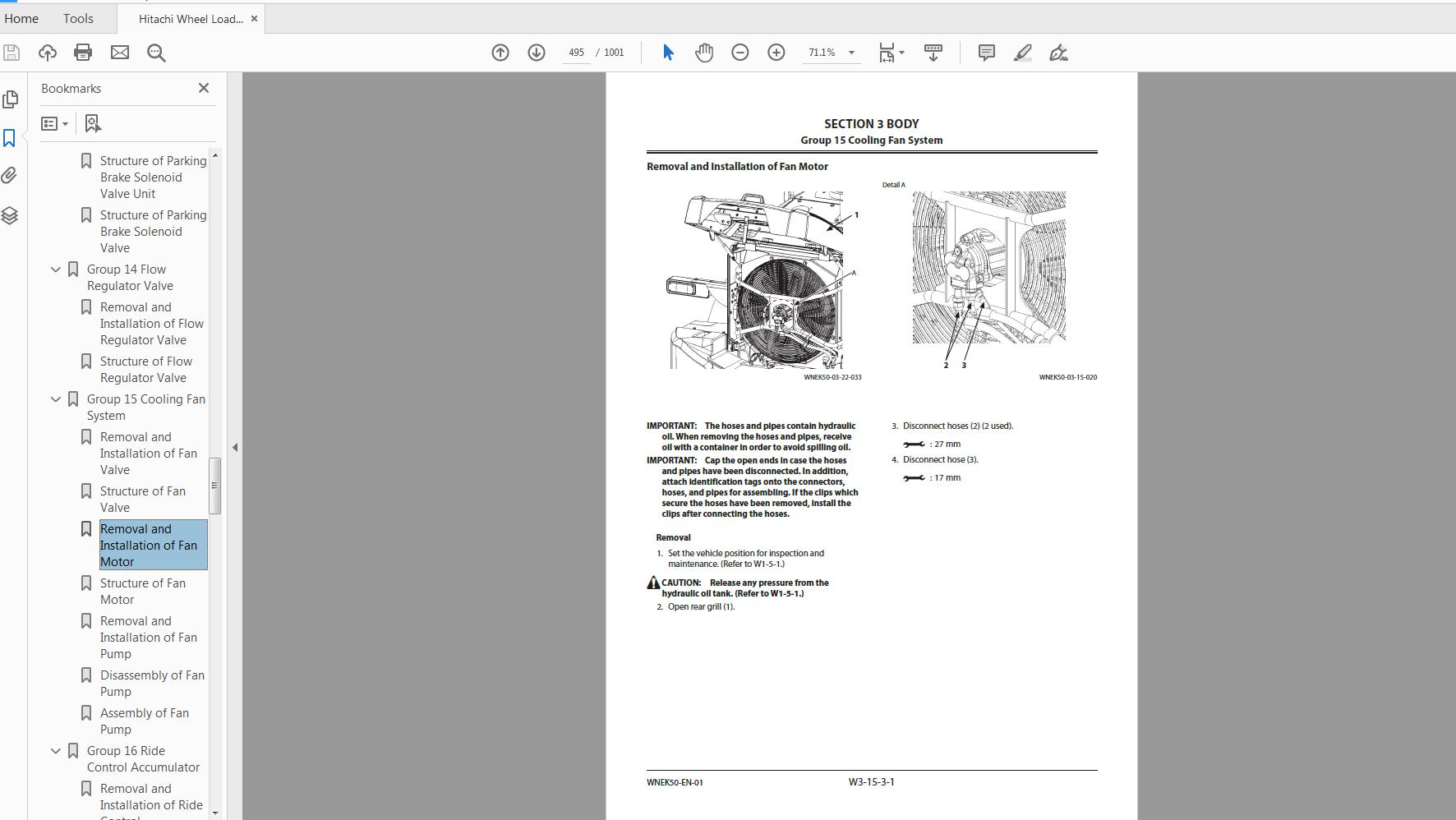 Hitachi Wheel Loader ZW 220 6 Technical Workshop Manual Circuit Diagram 6