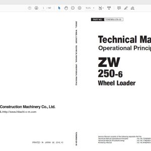 Hitachi Wheel Loader ZW 250 6 Technical Workshop Manual Circuit Diagram 1