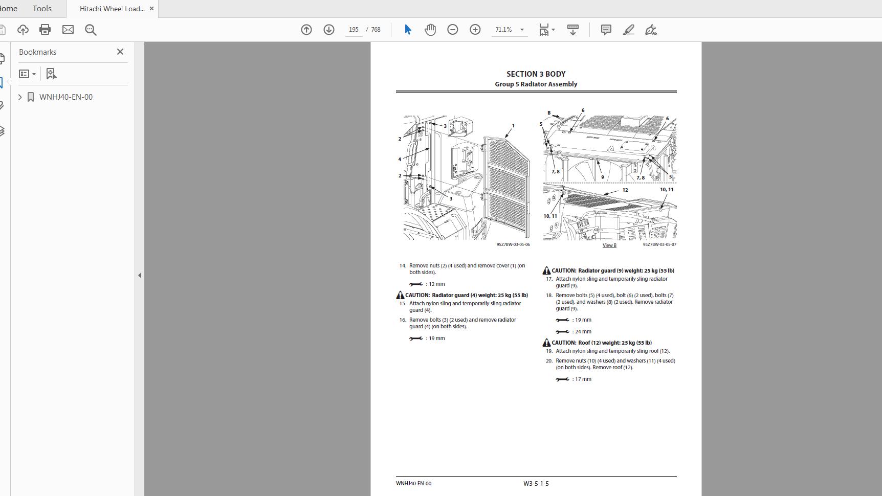 Hitachi Wheel Loader ZW 370 6 Technical Workshop Manual Circuit Diagram 2