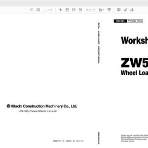 Hitachi Wheel Loader ZW 550 6 Technical Workshop Manual Circuit Diagram 4