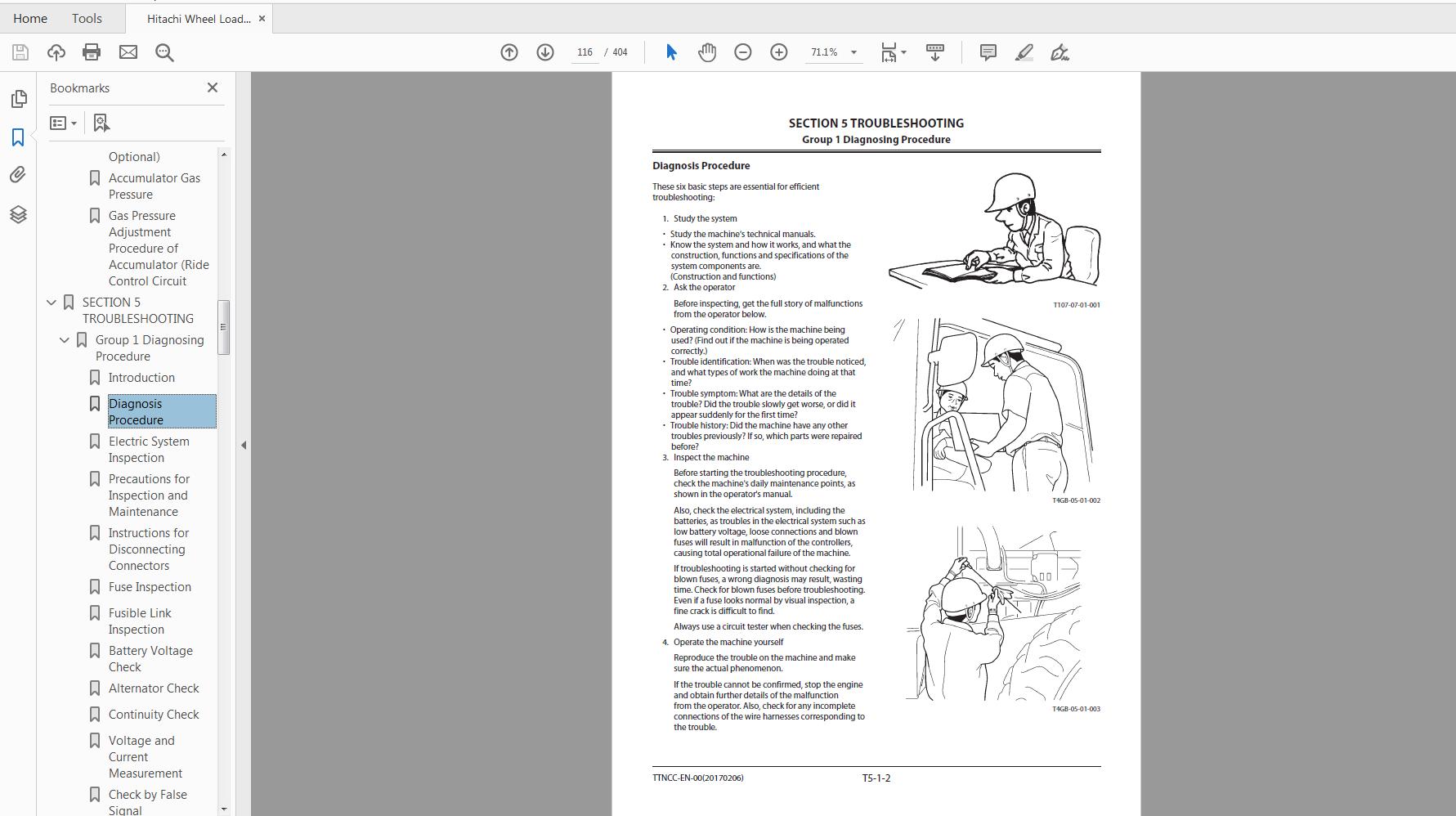 Hitachi Wheel Loader ZW120 5B Technical Workshop Manual 2