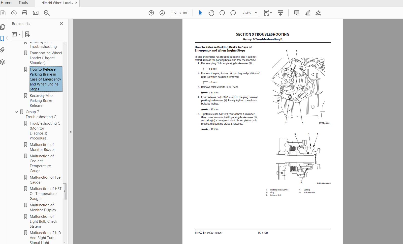 Hitachi Wheel Loader ZW120 5B Technical Workshop Manual 3