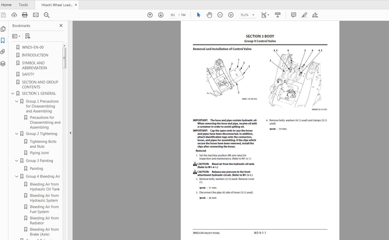 Hitachi Wheel Loader ZW180 5A Technical Manual Workshop Manual 4