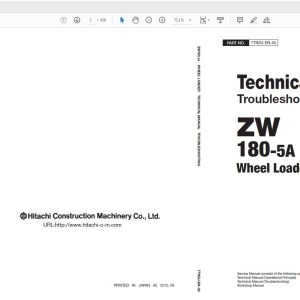 Hitachi Wheel Loader ZW180 5A Technical Workshop Manual Circuit Diagram 2