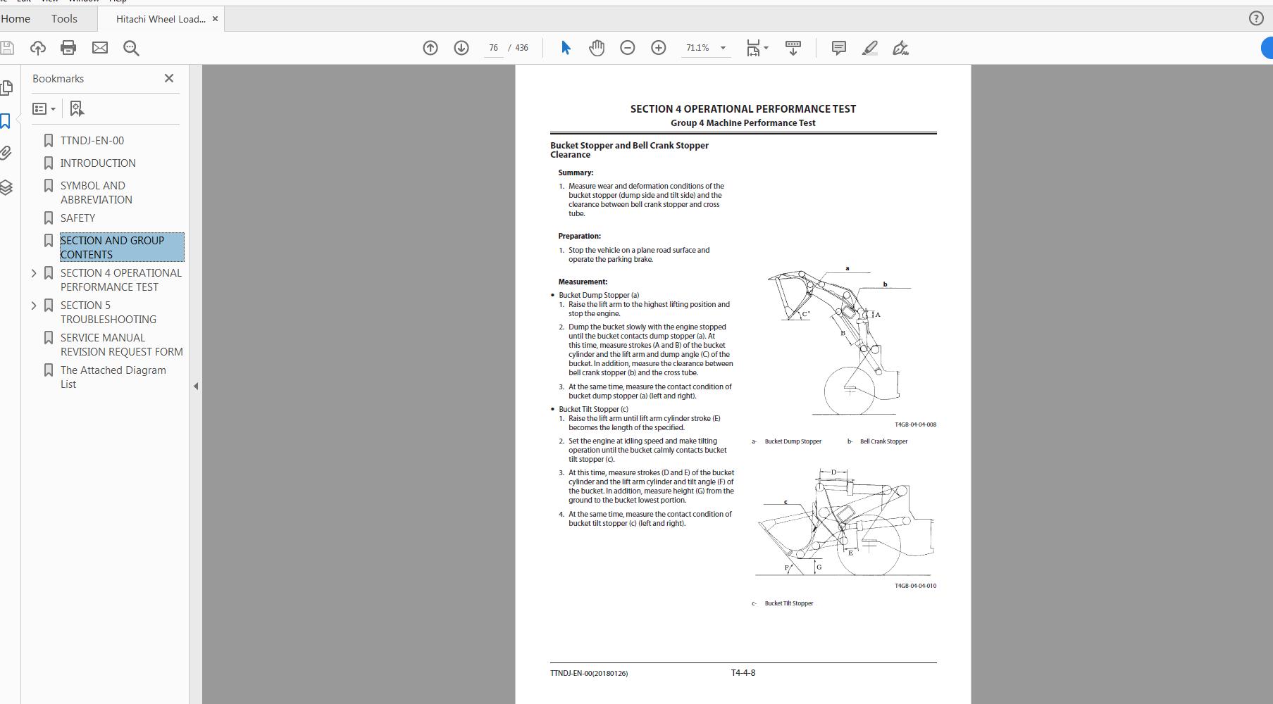 Hitachi Wheel Loader ZW180 5A Technical Workshop Manual Circuit Diagram 3