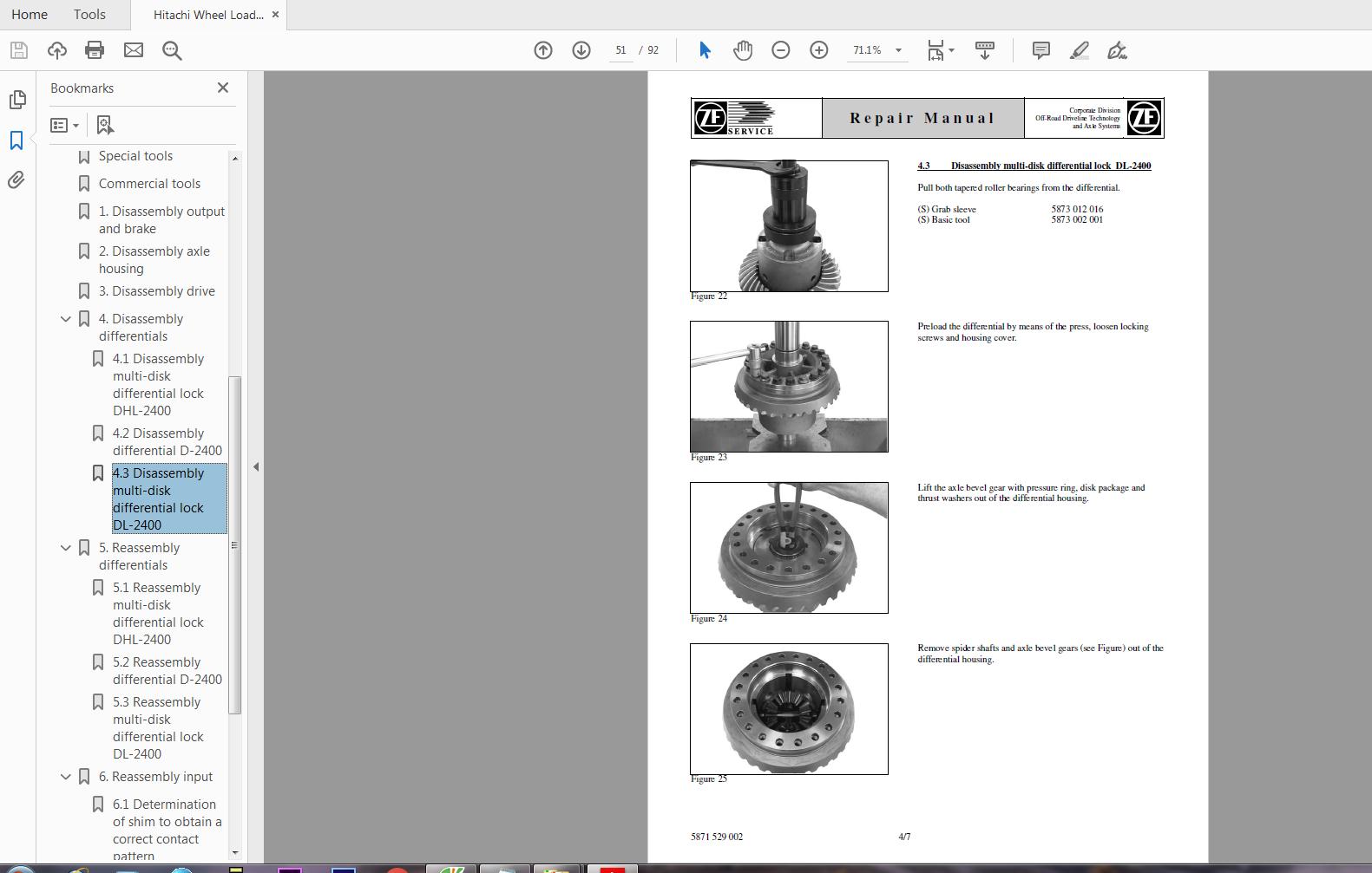 Hitachi Wheel Loader ZW180 220 5A 2