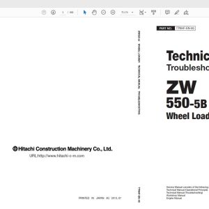 Hitachi Wheel Loader ZW550 5B Technical Workshop Manual Circuit Diagram 4