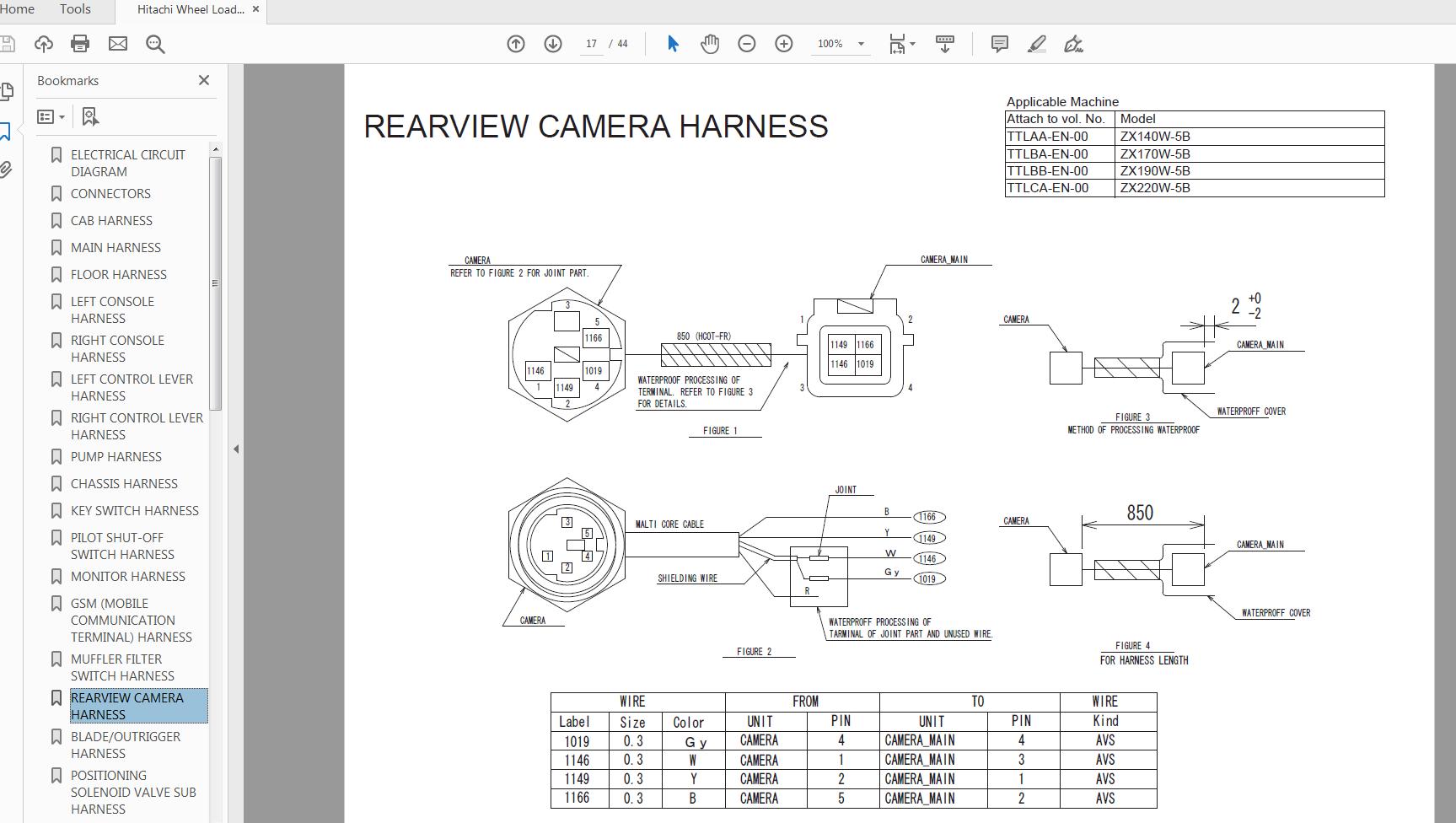 Hitachi Wheel Loader ZX190W 5B TTLBB EN 00 Circuit Diagram 3