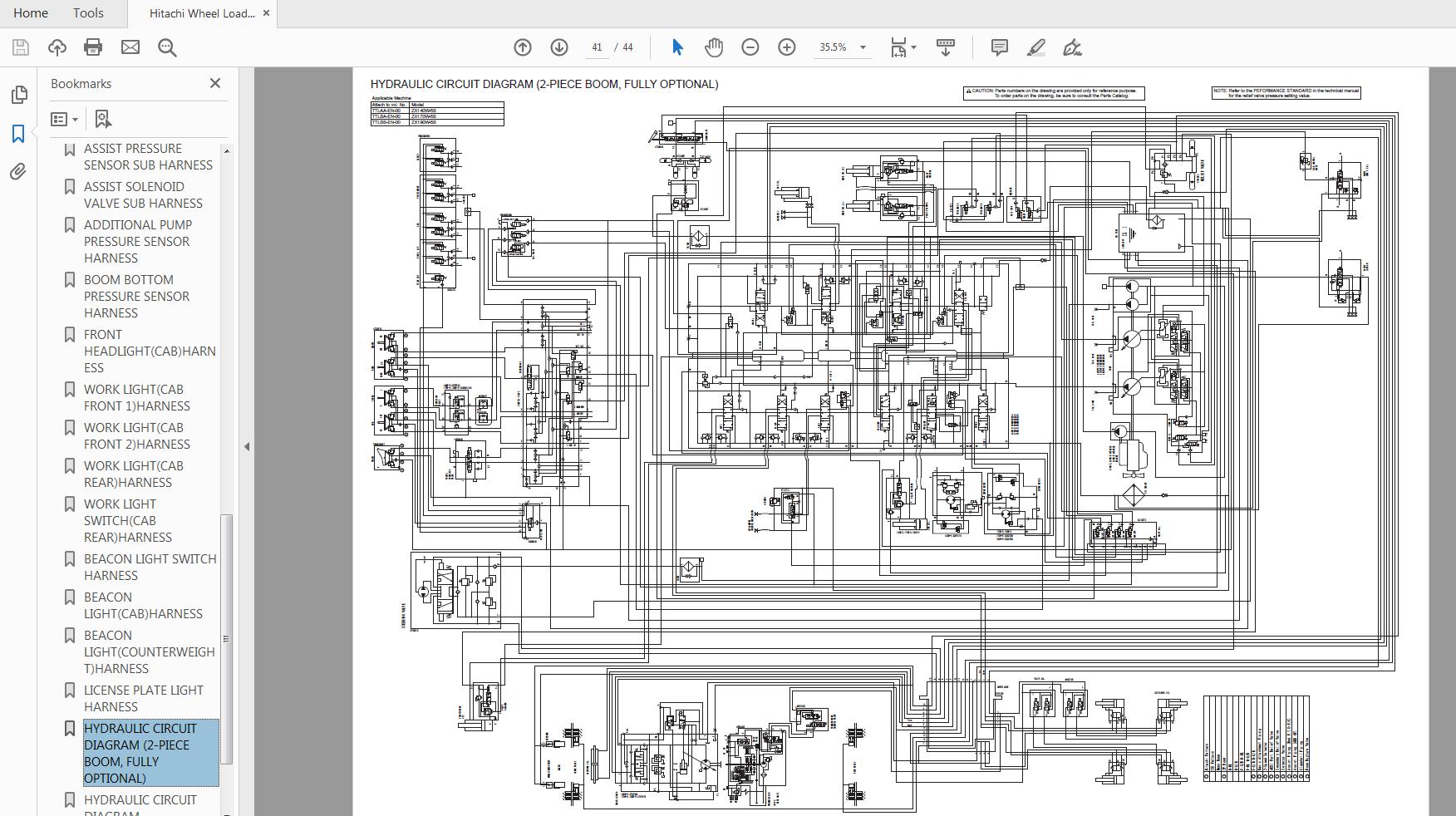 Hitachi Wheel Loader ZX190W 5B TTLBB EN 00 Circuit Diagram 4