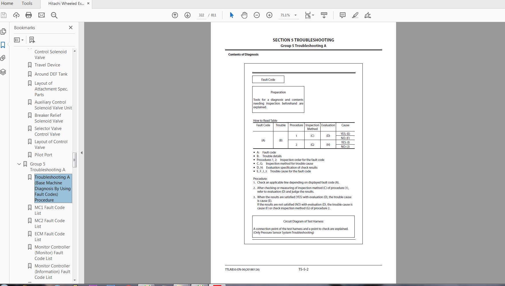 Hitachi Wheeled Excavator ZW 140W 6 Technical Manual Circuit Diagram 4