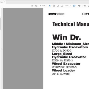 Hitachi Win DR Service Technical Manual TWDR E 00 1 1