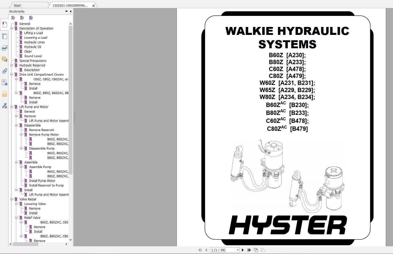 Hyster Class 3 Electric Motor Hand Trucks Repair Manuals8