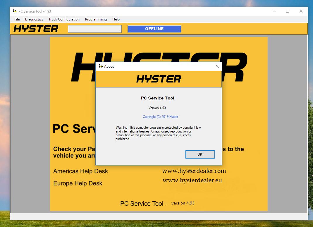 Hyster PC Service Tool v493 20192