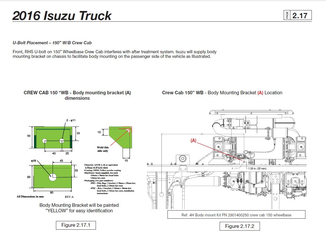 ISUZU Truck 2016 Body Builder Guide 2