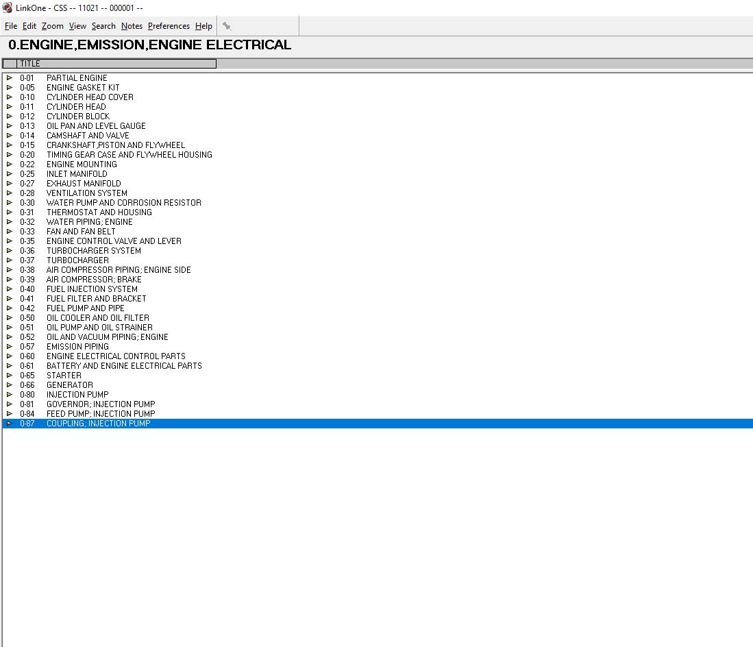 ISUZU CSS NET EPC 04201919