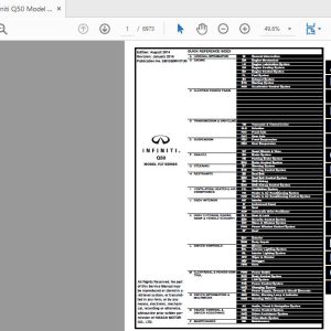 Infiniti Q50 Model V37 Series Service Manual 2015 SM15E00V37U0 1