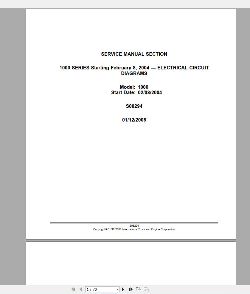 International Trucks Full Model Service Manual DVD7
