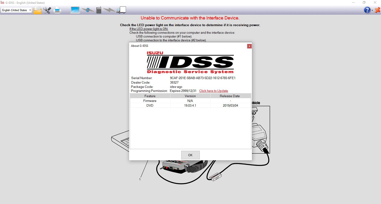 Isuzu IDSS Release 2019 Diagnostic Service System 2 1