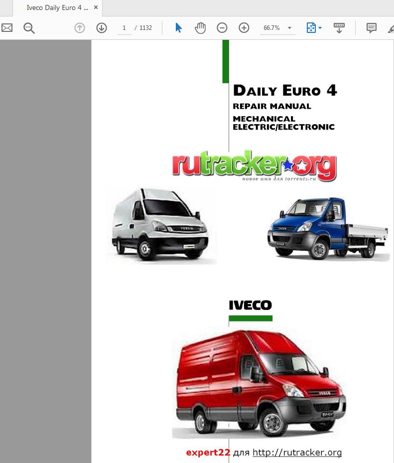 Iveco Daily Euro 4 2006 Repair Manual 1