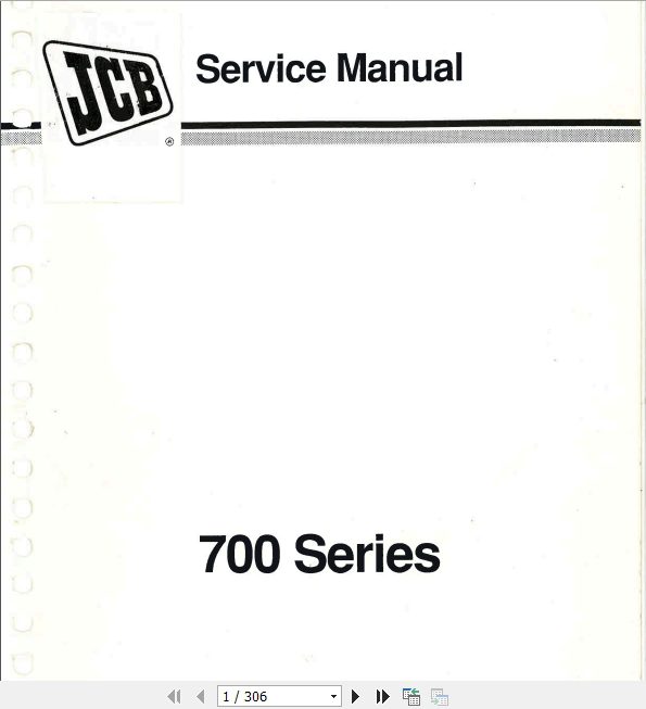 JCB Articulated Dump Trucks 700 Series Service Manual 1