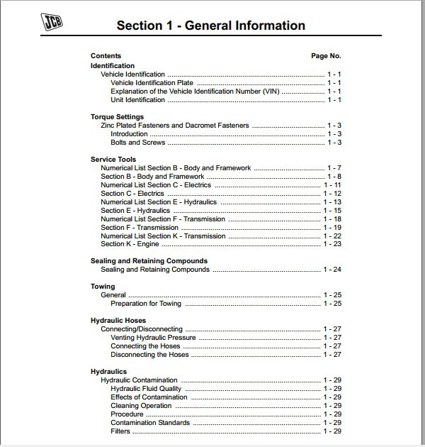 JCB Articulated Dump Trucks 722 Series Service Manual 2