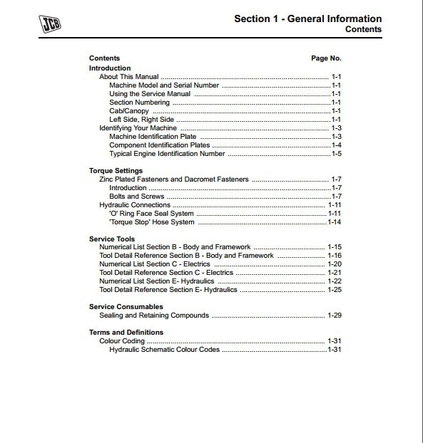 JCB Backhoe Loader 1CX Engine PerQlS 100 400 GNI Service Manual 2