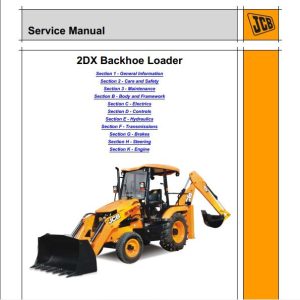 JCB Backhoe Loader 2DX BSIII India Service Manual 1