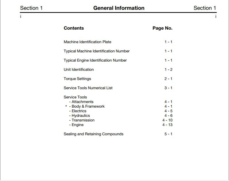 JCB Backhoe Loader 3CX 4CX Variants Service Manual 2