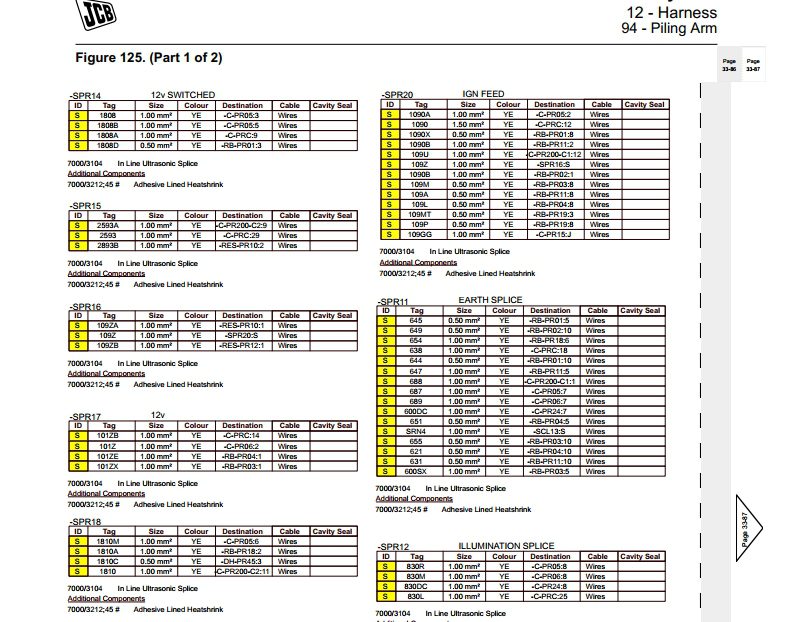 JCB Backhoe Loader 4CX Pilingmaster Supplement Service Manual 3