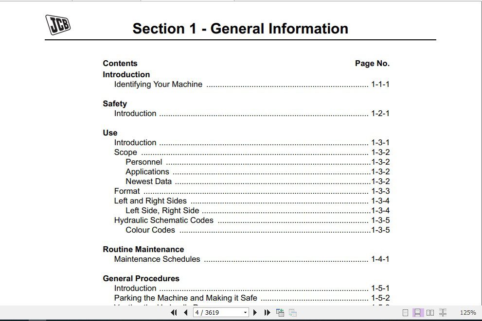 JCB Backhoe Loader JCB 3CX 4CX 5CX Service Manual 2
