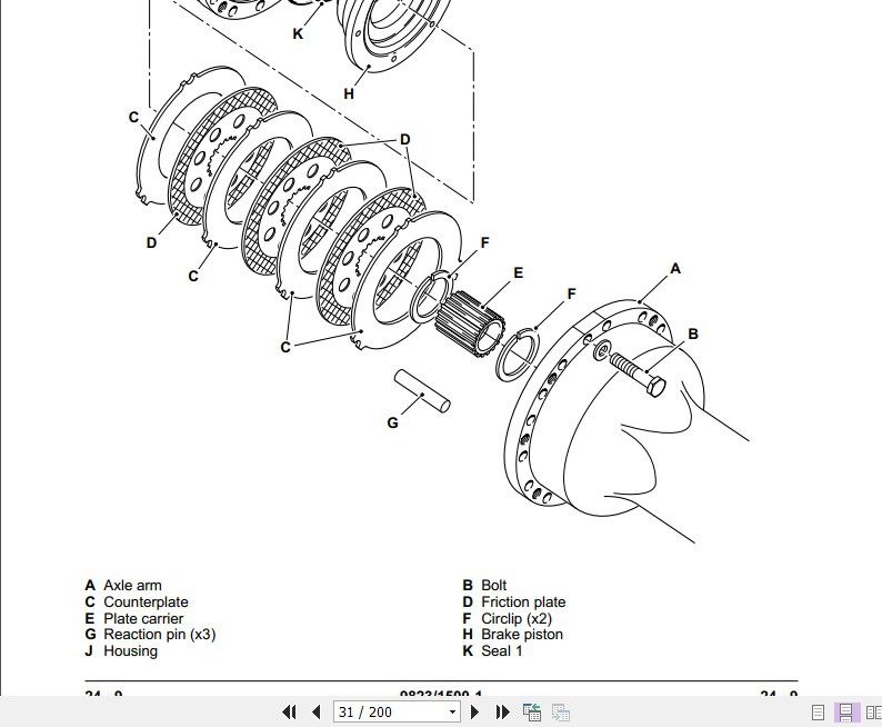 JCB Drivetrain SD 70 80 Axles Service Manual 3