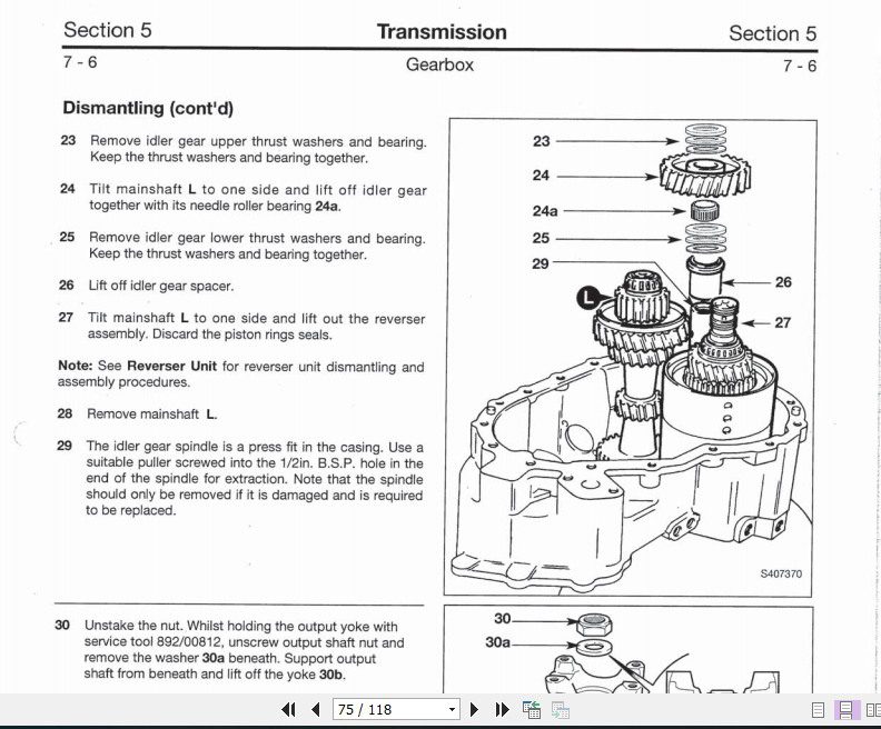 JCB Drivetrain SS700 Series Tranmission Service Manual 4