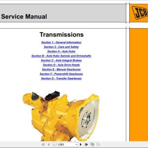JCB Drivetrain Tranmission Service Manual 1