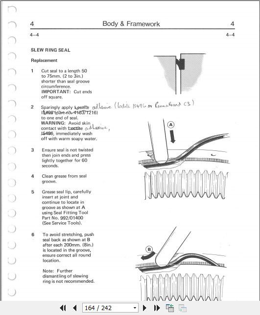 JCB Excavator 805 805B 806B 807B 808 Service Manual 4