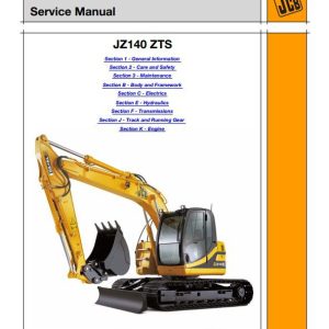 JCB Excavator JJZ140 Tier2 Sevice Manual 1